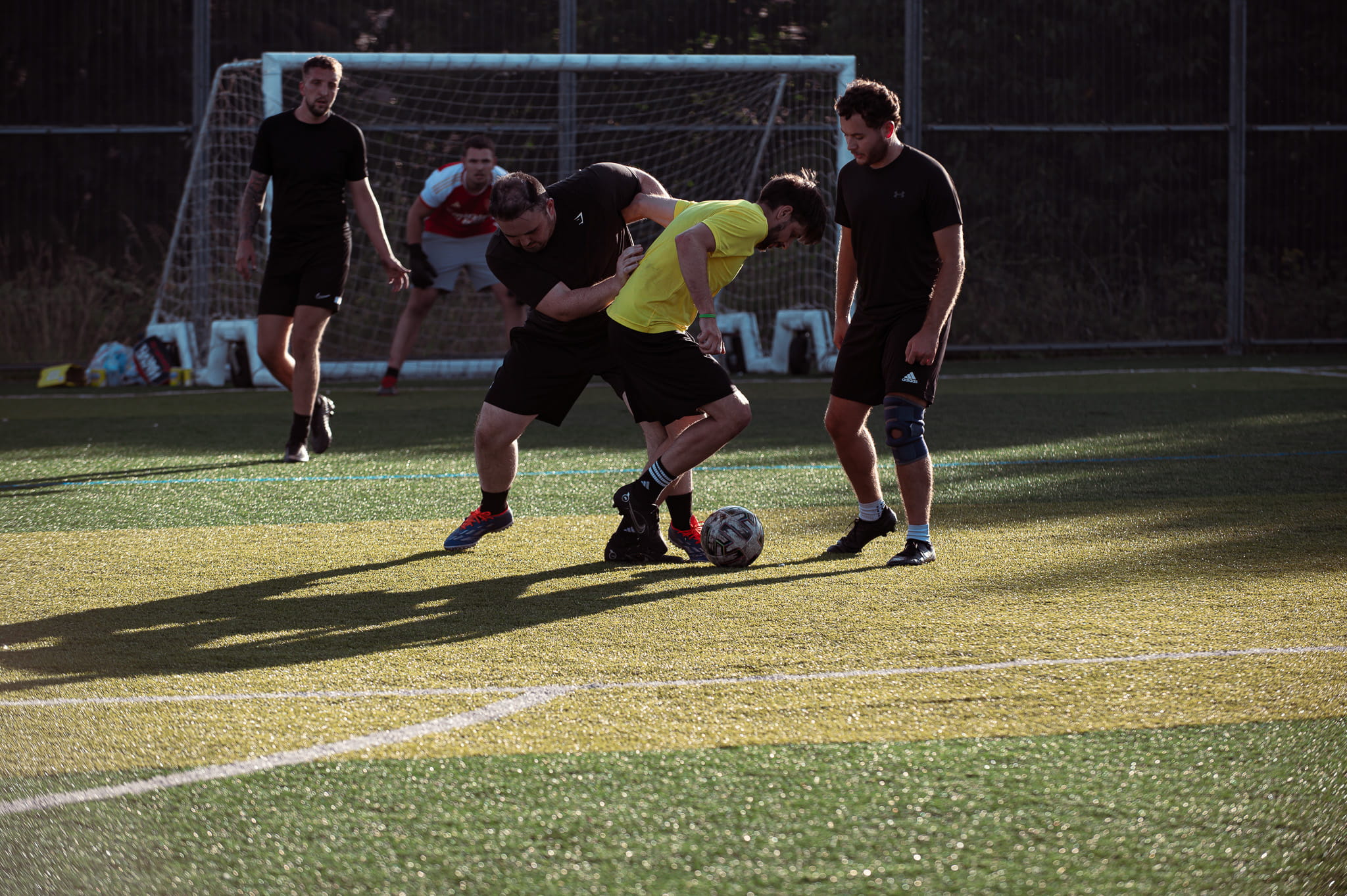 Sponsors and supporters at the charity football tournament