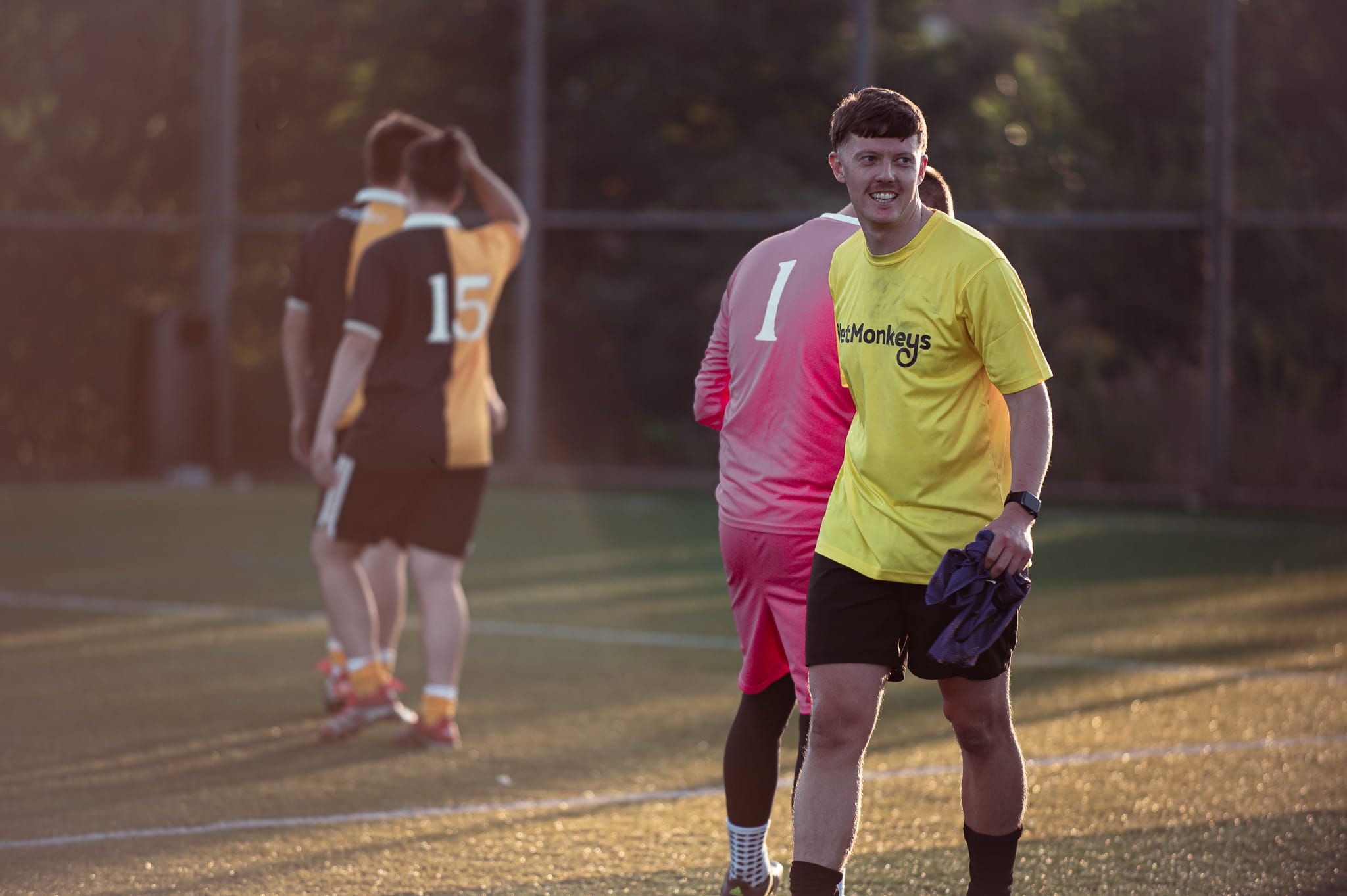 Teams gathered at the charity six-a-side football tournament at Carlton Football Centre