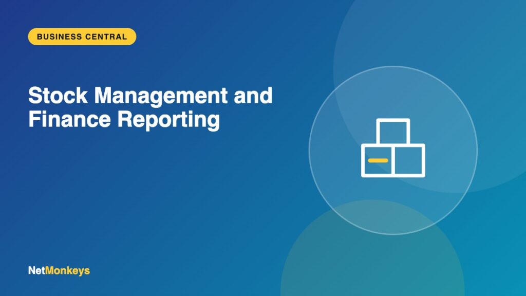 Stock Management and Finance Reporting - NetMonkeys
