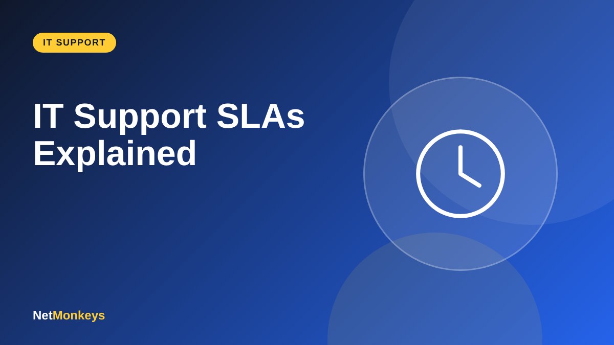 IT Support SLAs Explained - NetMonkeys guide