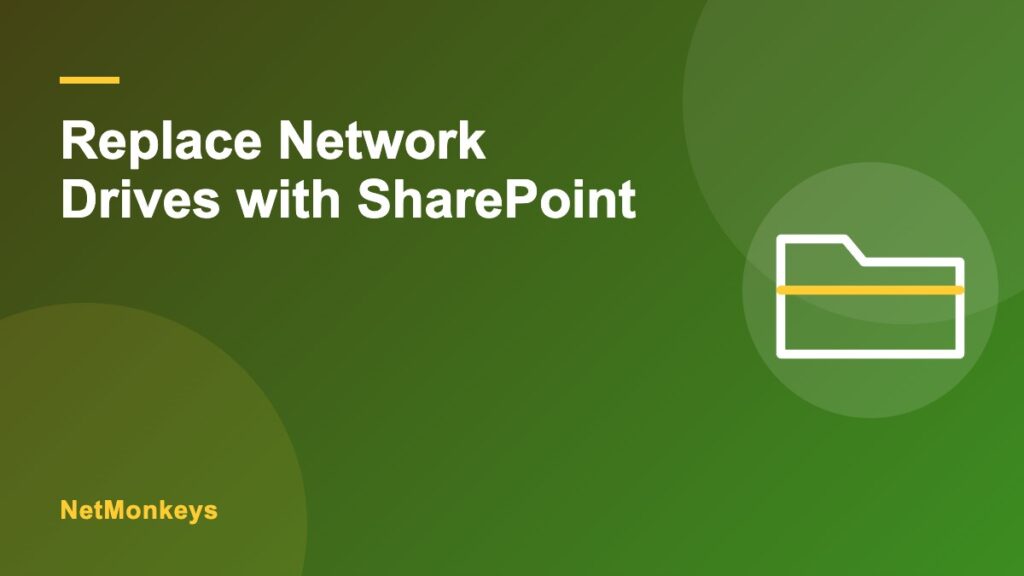 How can SharePoint replace shared network drives?